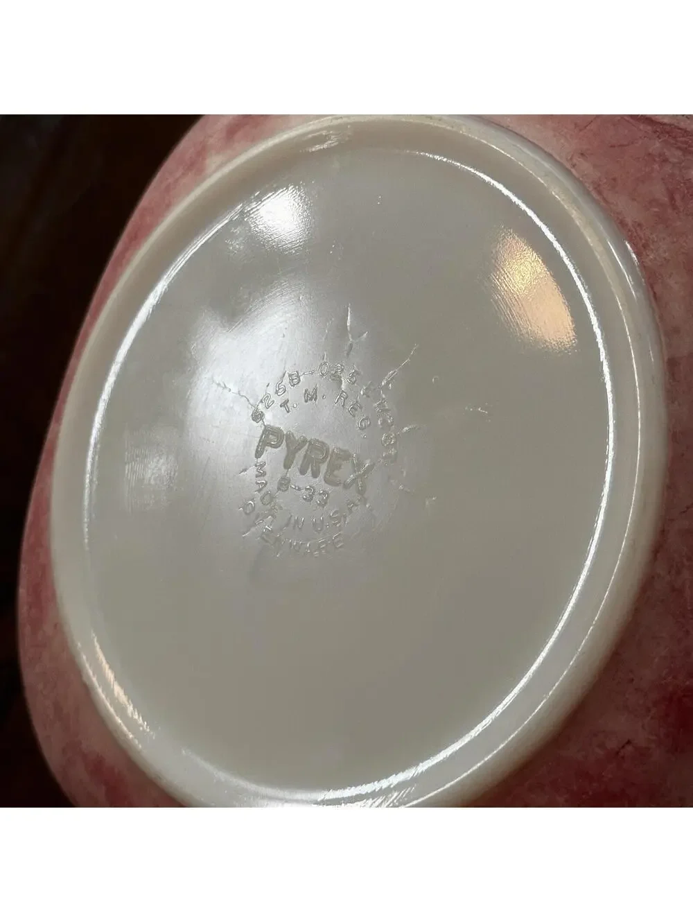 VTG RED PYREX 2.5 QT SQUARE CASSEROLE DISH 625B-025 Faded AMAZING
